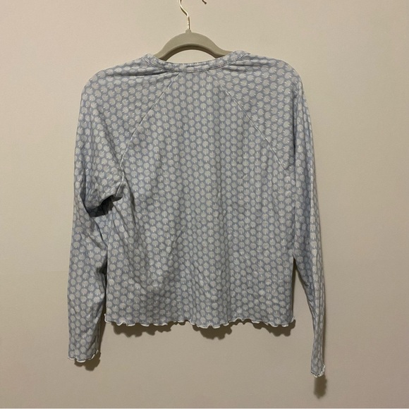 Hill House Blue and White Scalloped Blouse medium - Picture 9 of 10